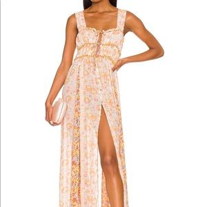 Free people dance with me printed maxi